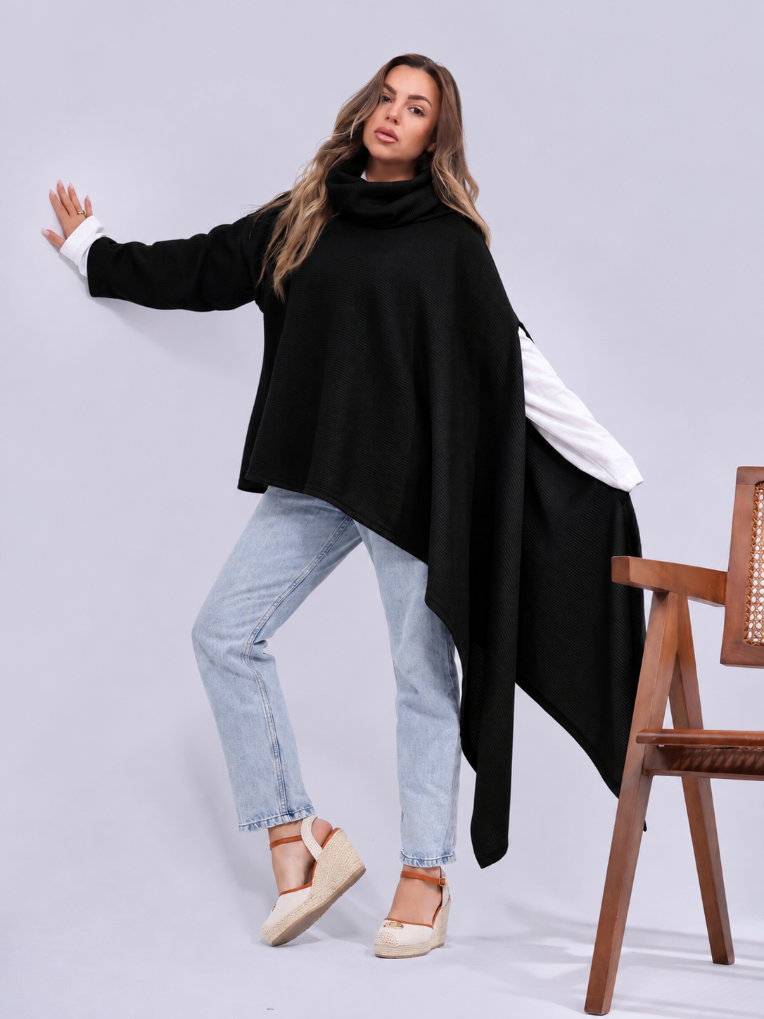 Boho Cape Pullover