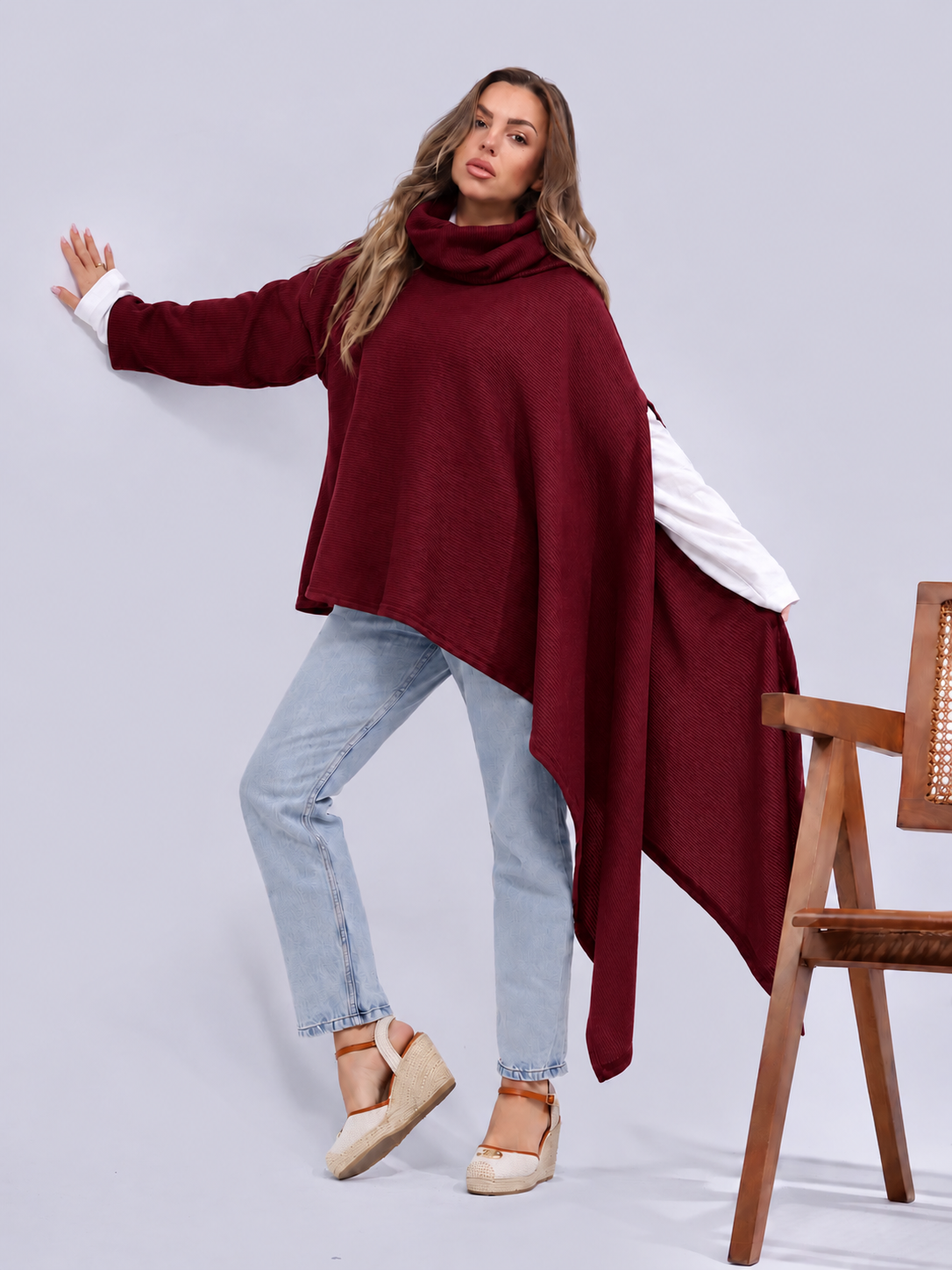 Boho Cape Pullover