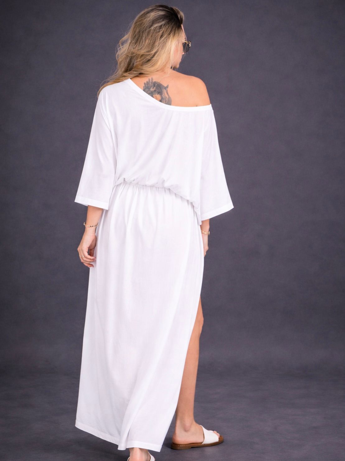 High n Low Flowy Dress